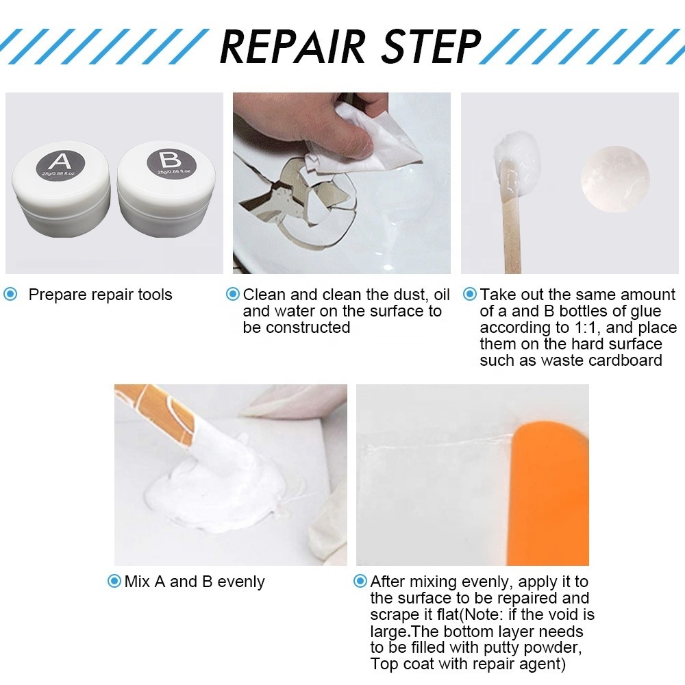 Ceramic Tile Adhesive Repair Agent Ceramic Repair Paste Craft Super Glue for Tiles