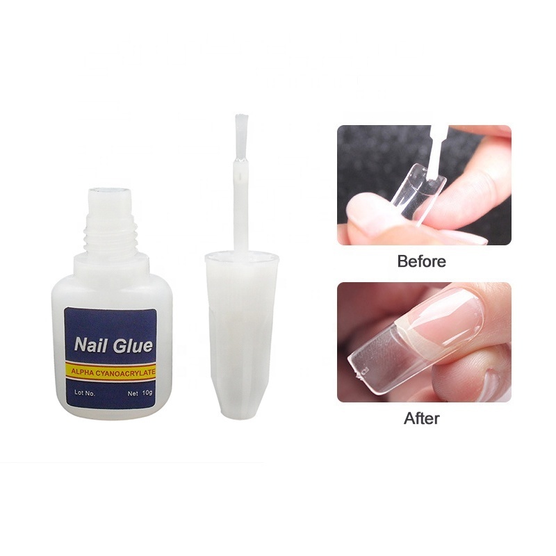 WBG Wholesale False Nail Art Glue Brush On Glue for Nail