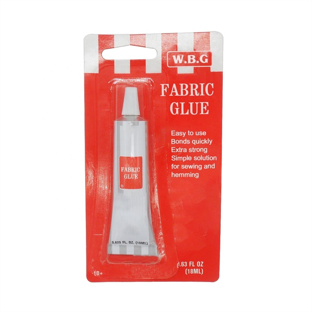 WBG Quick Dry Sew Fabric Glue Stick Adhesive Fabric Adhesive Glue for All Fabrics Clothing Cotton Flannel Denim Repair