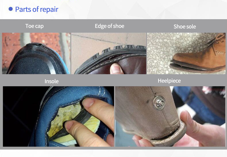 Heavy duty leather shoe glue for synthetic leather repair