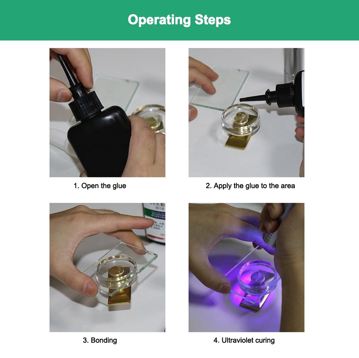 WBG Bonding Glass/Metal/Crystal UV Glue