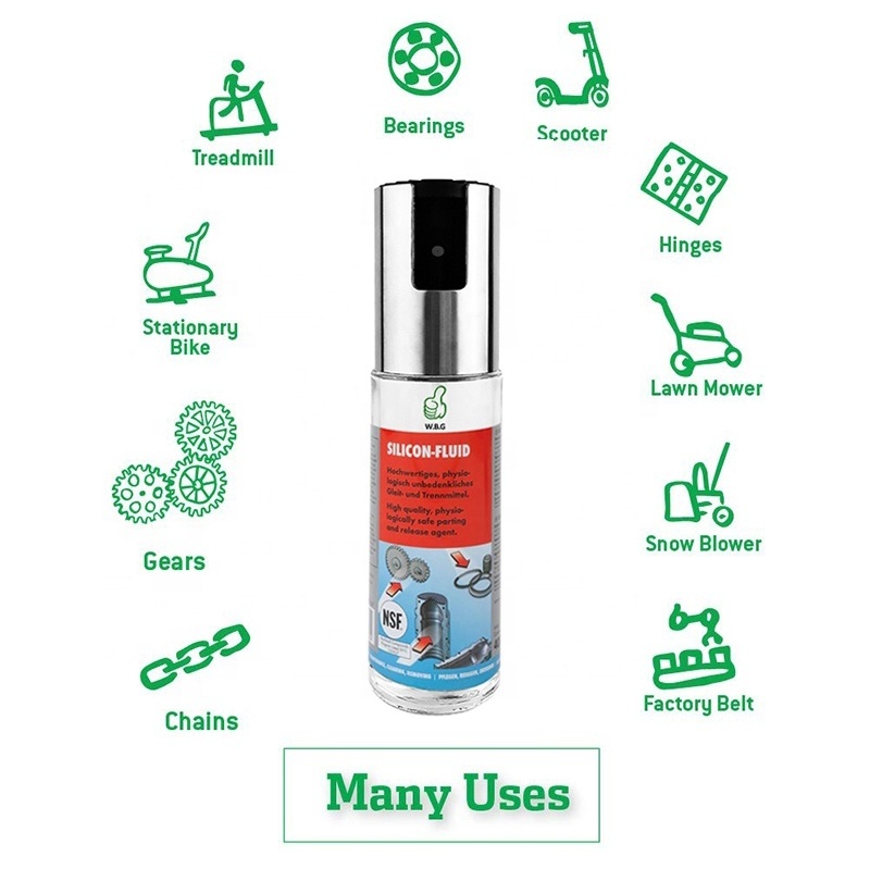 WBG Lube-It All Heavy Duty Food Grade Silicone Lubricant Oil Fuid Spray Industrial Strength Multi-Use Lubricant