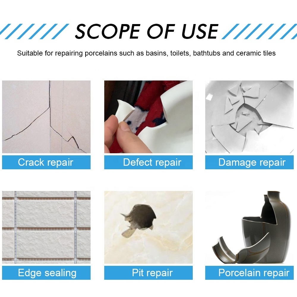 Ceramic Tile Repair Adhesive Paste/Granite Marble Quartz Countertops and Tiles Repair Kit