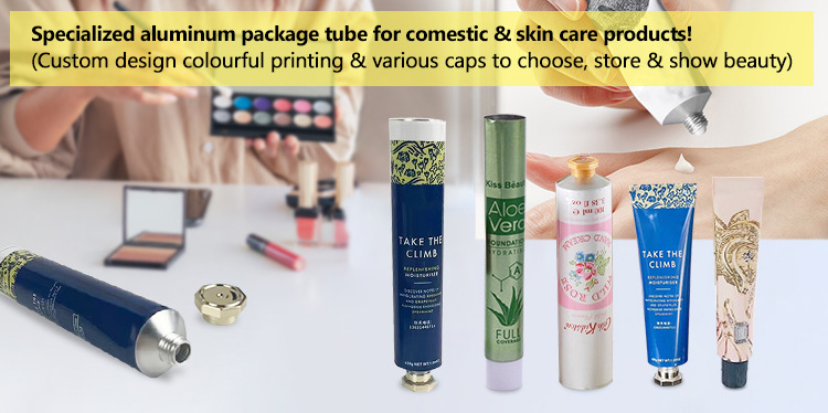 WBG Custom Hand Face Cream Cosmetic Jar Tube Package Empty Aluminum Squeeze Tubes for Cosmetic Packaging