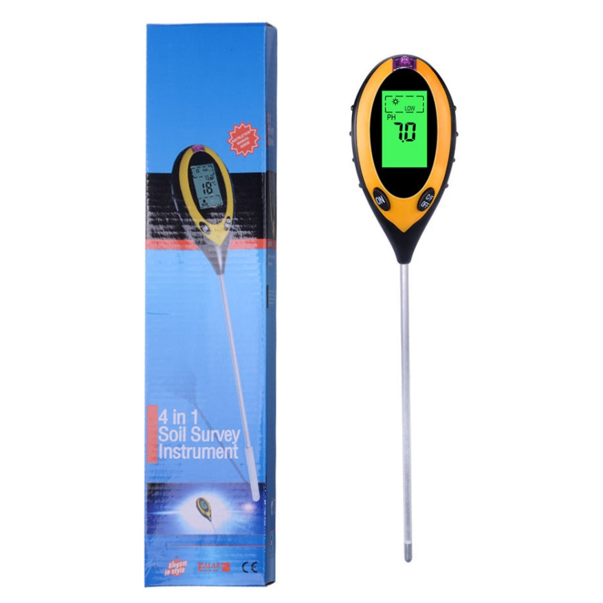 4 In 1Digital Soil Ph Meter  Soil Moisture Meter  Soil Test Kit Plant Water Tester For Houseplants