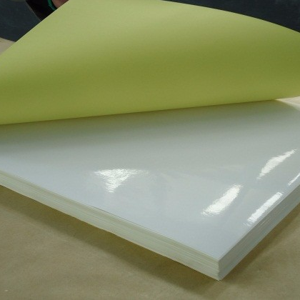 mirror cast coated paper with yellow release 20''*30''