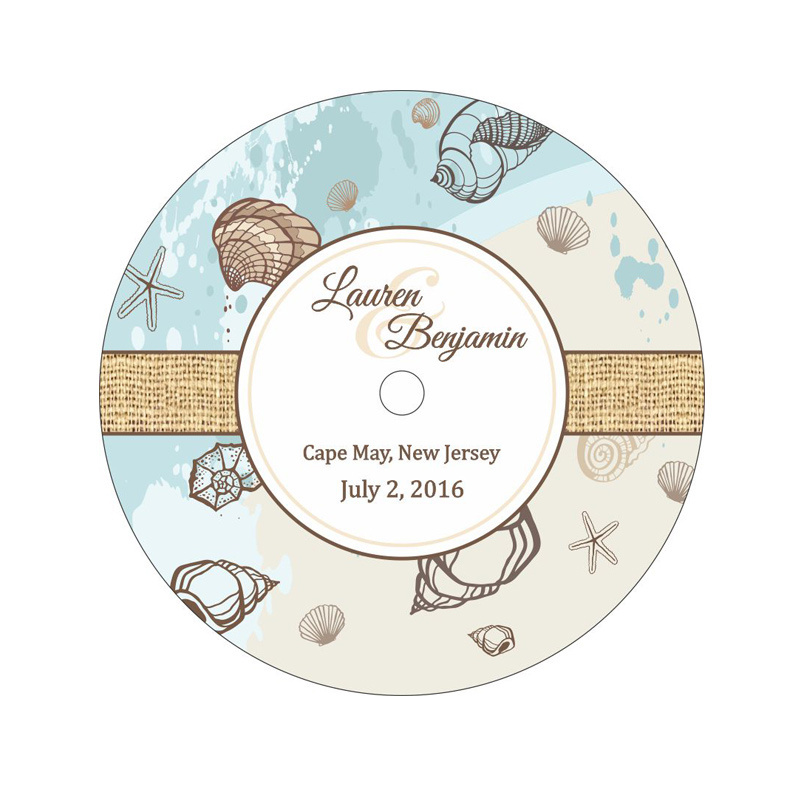 Custom printing paper self adhesive cd label sticker