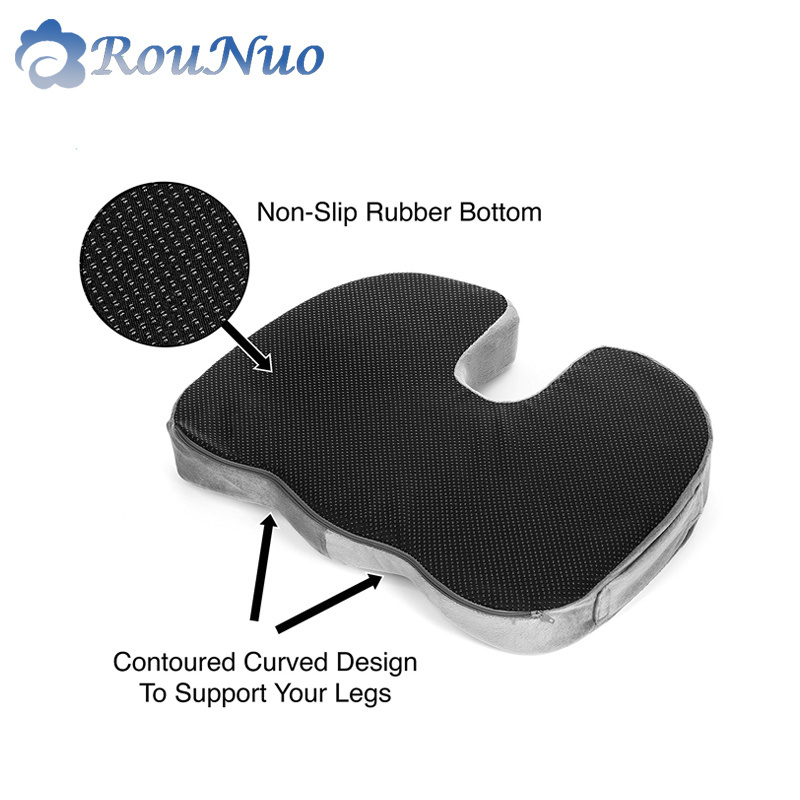 Adult Wheelchair Floor Meditation Outdoor Orthopedic Coccyx Memory Foam Zero Gravity Chair Stadium Car Seat Cushion With Handle