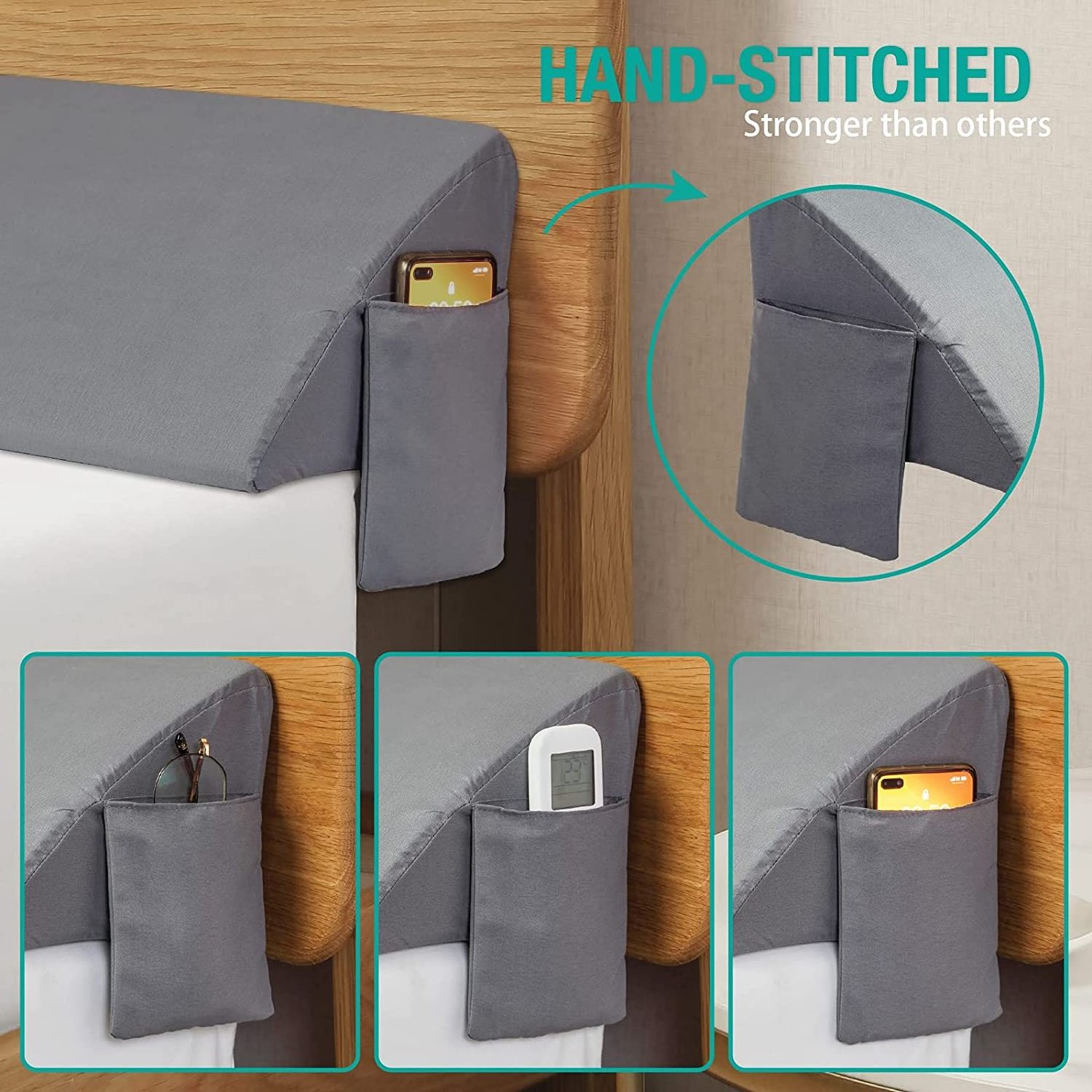 Headboard Pillow Mattress Wedge Bed Gap Filler Between Your Mattress and Headboard