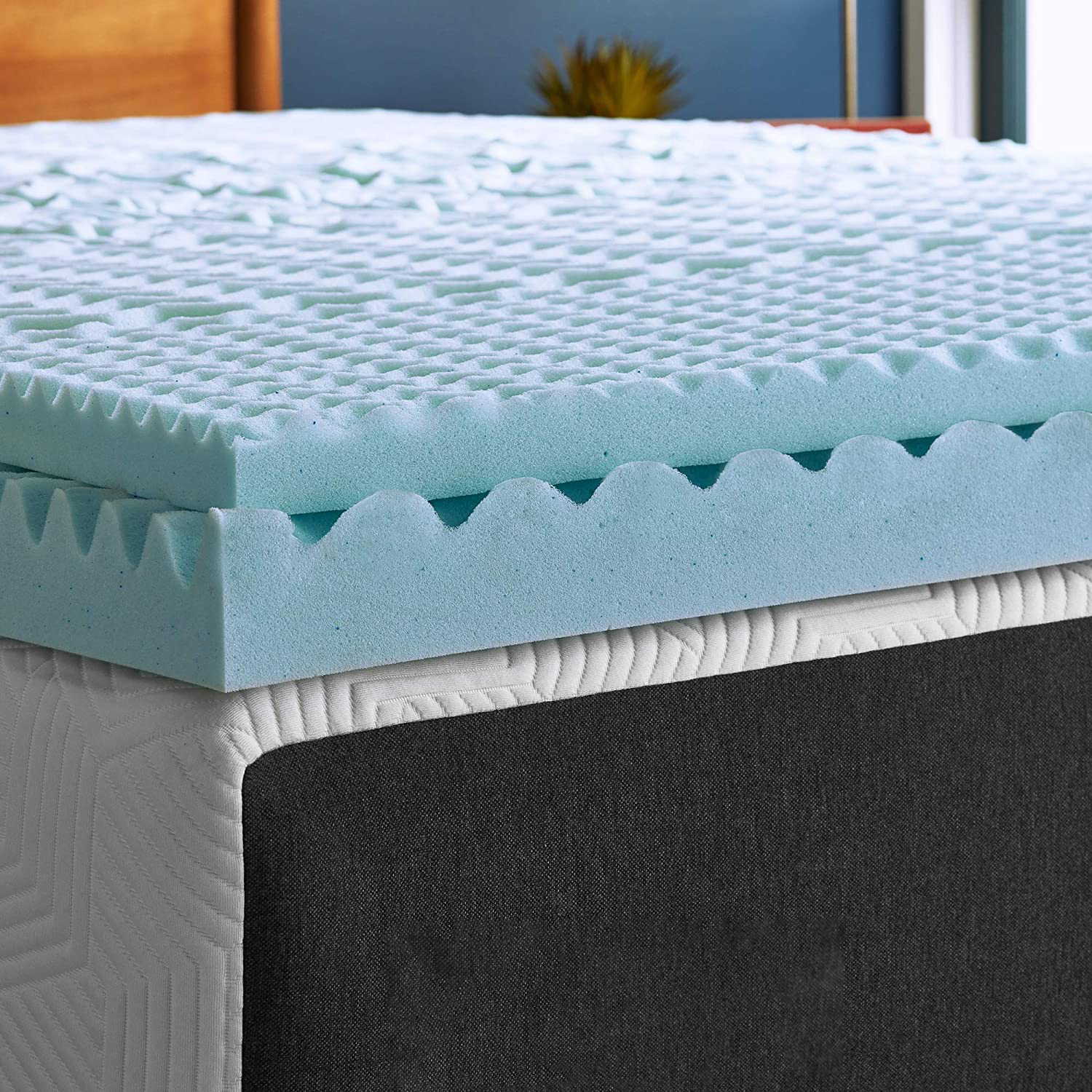 Top Quality Soft Topper Bedroom Furniture 2 Inch Pad Gel Infused Bed Mattress Topper