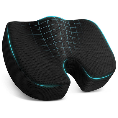 Memory Foam Cushion for Office Chair Car Seat Airplane Bleacher Sciatica Hip Coccyx Pain Relief Desk Chair Cushion