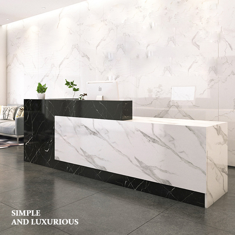 Company front office building hotel lobby reception desk reception desk beauty salon furniture reception desk