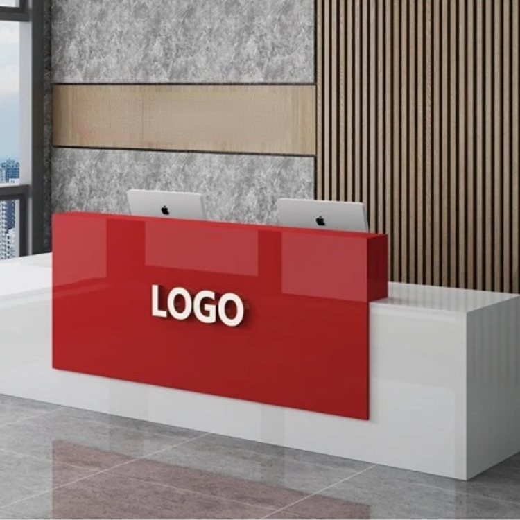 Solid surface reception desk high quality cheap marble office reception desk hotel company lobby front counter desk