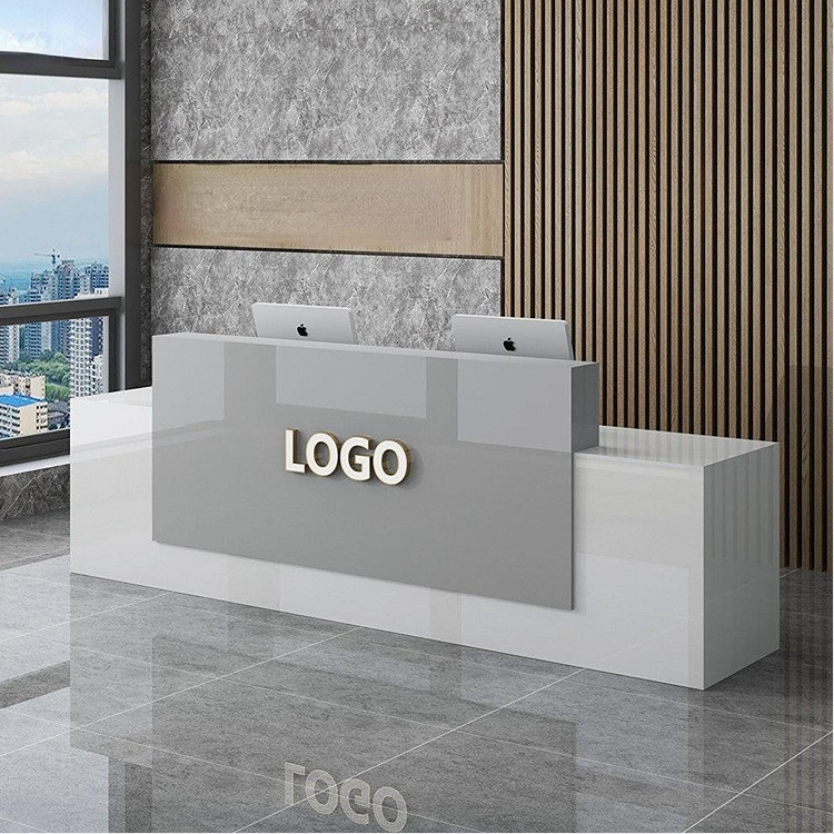 Solid surface reception desk high quality cheap marble office reception desk hotel company lobby front counter desk