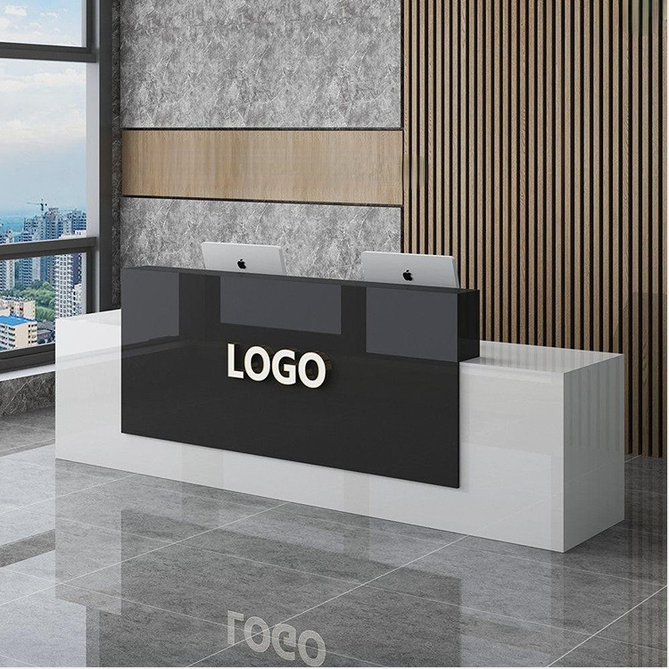 Solid surface reception desk high quality cheap marble office reception desk hotel company lobby front counter desk