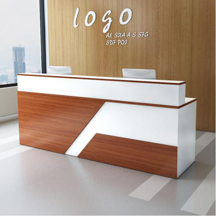 Custom Shop Counter Modern Design Beauty Salon Marble Front Reception Desk For Store Counter