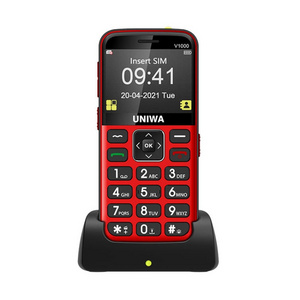 UNIWA V1000 4G Elder Mobile Phone, 2.31 inch 1800mAh Battery Design for Parent, Support FM, MP3, MP4, SOS, Torch,