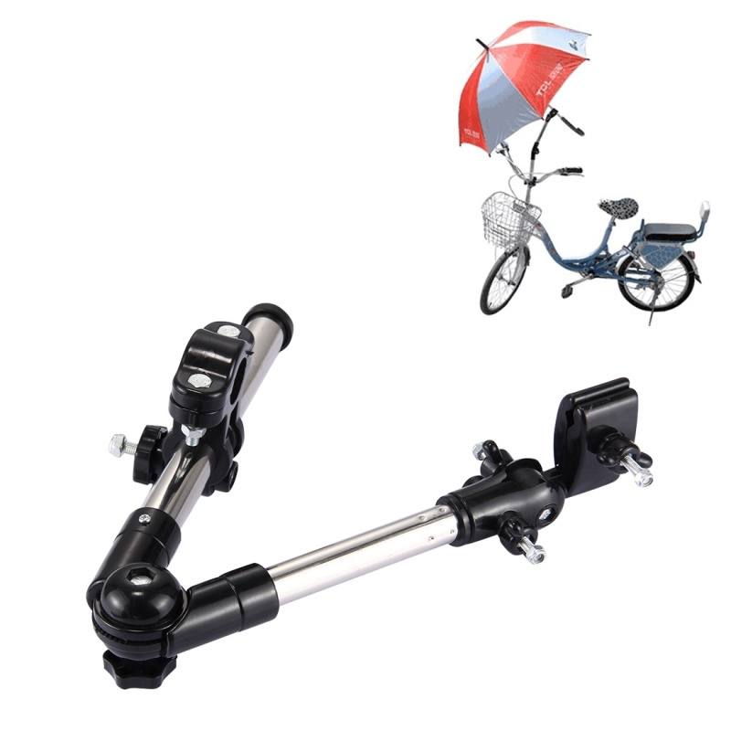 Dropshipping  Universal Foldable Adjustable Stainless Steel Bike Cycling Umbrella Bracket Holder Angle Adjustable Mount Stand