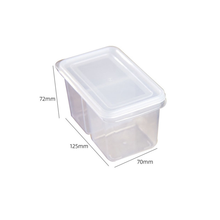 Kitchen Refrigerator Storage Box Green Onion Ginger Garlic Transparent Food Sealed Box With Lid Fresh-keeping Box