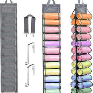 Double-Sided 24 Grids Storage Hanging Bag Hanging Storage Closet Behind Door Storage Organizer