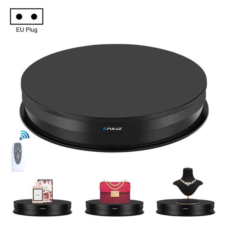 2023 New Product PULUZ 30cm Adjusting Speed Rotating Player Display Stand Electric Cake Turntable