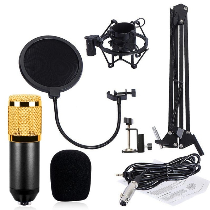 BM 800 Mic Set Professional Recording Studio With Shock Mount Network Karaoke Dedicated Microphone Set Perfect For Podcasting