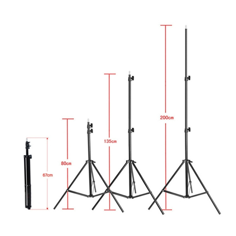 Portable Studio Flash Light Set 50x70cm Single Light Softbox + 200cm Heigh Photography Lighting Tripod Stand Bracket