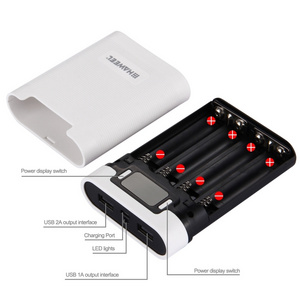 Factory HAWEEL DIY 4x 18650 Battery (Not Included) 12000mAh Dual-way QC Charger Power Bank Case