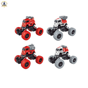 Hot sales four wheel drive die-cast model pull back climbing fire toy car with 2 style and 2 color