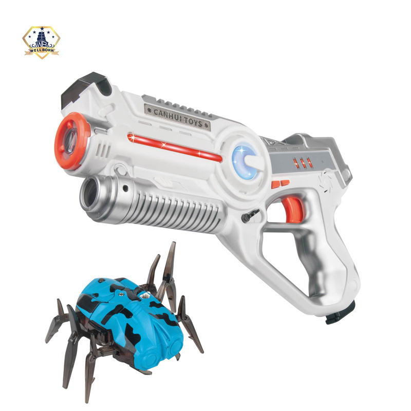 Plastic electric kids boys laser infrared shooting games super toy gun