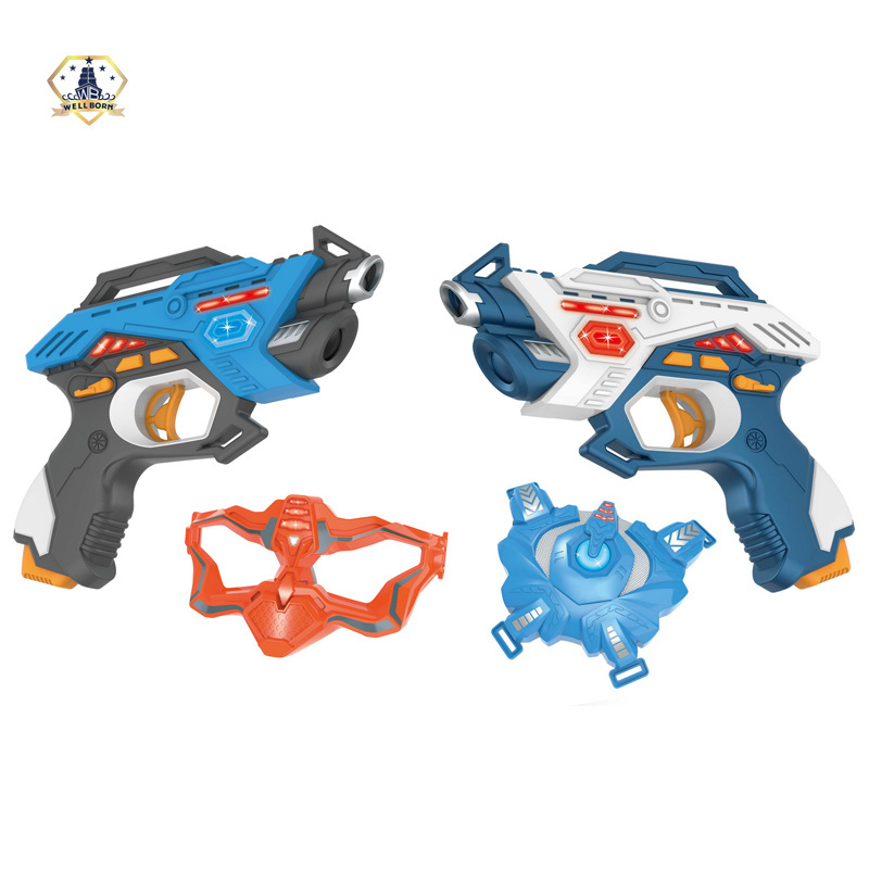 Plastic electric kids boys laser infrared shooting games super toy gun