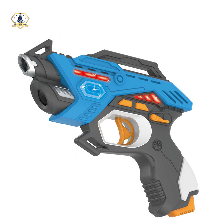 Plastic electric kids boys laser infrared shooting games super toy gun