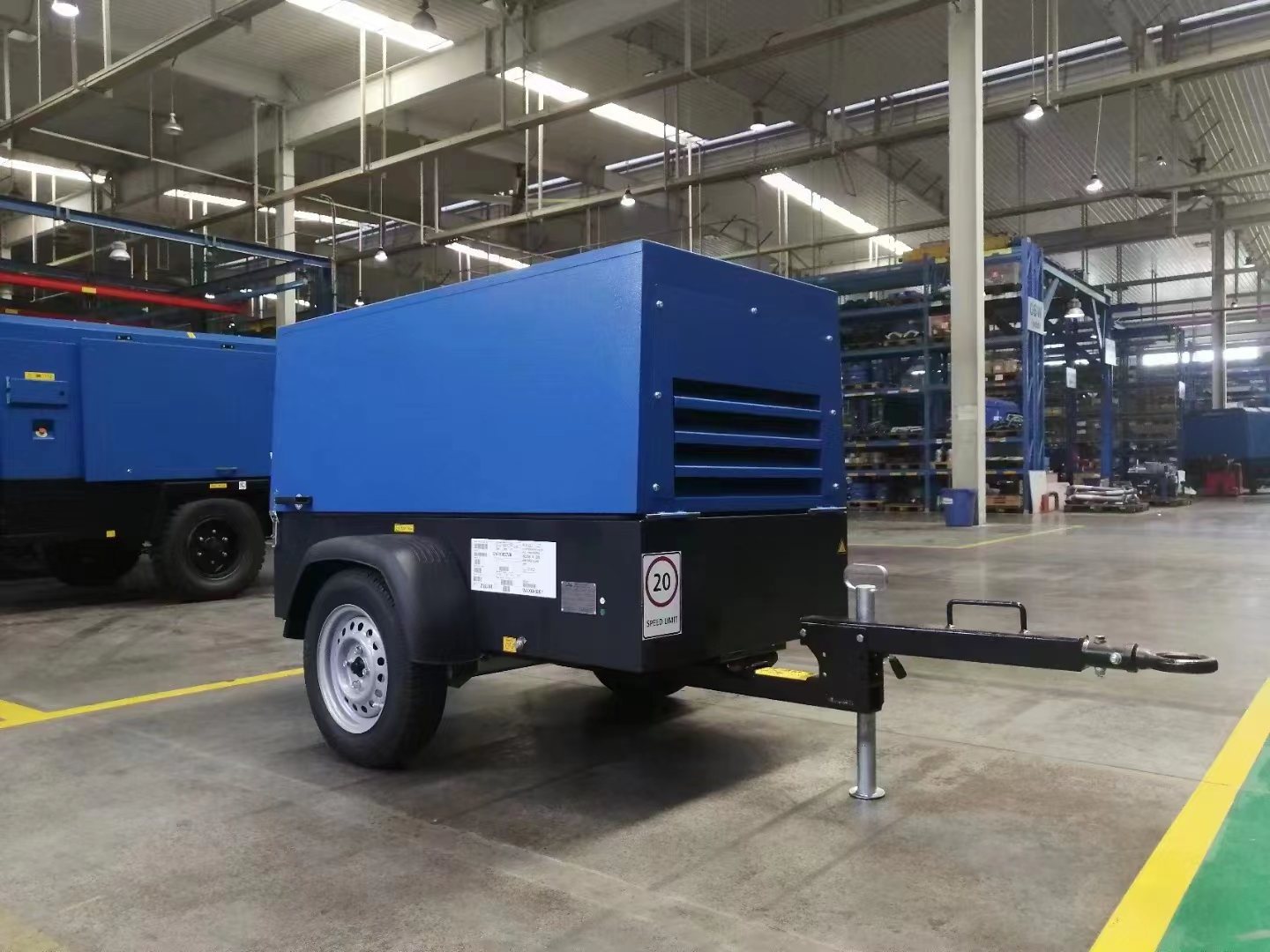 mobile diesel screw air compressor for mining 250cfm 8bar air compressor for quarry