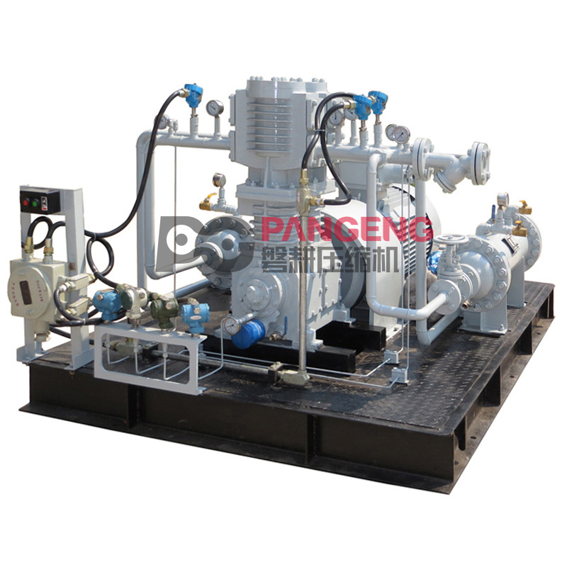 Skid-mounted High Pressure compressor for Refrigerant Freon Air Compressor Cold storage refrigerant recovery compressor