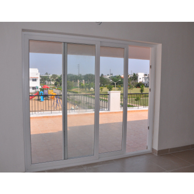 Conch brand grill design UPVC soundproof sliding door for balcony