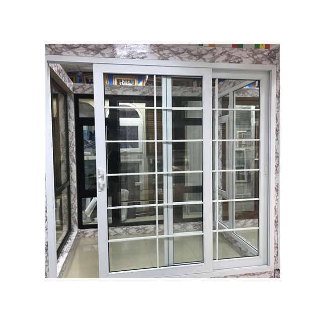 Hurricane impact Hot selling lowest price french doors exterior soundproof pvc/upvc sliding door