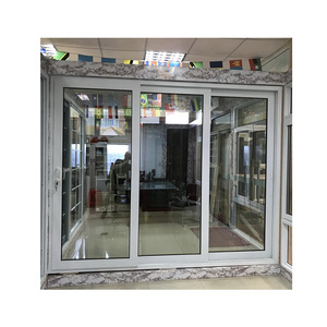 Hurricane impact Hot selling lowest price french doors exterior soundproof pvc/upvc sliding door