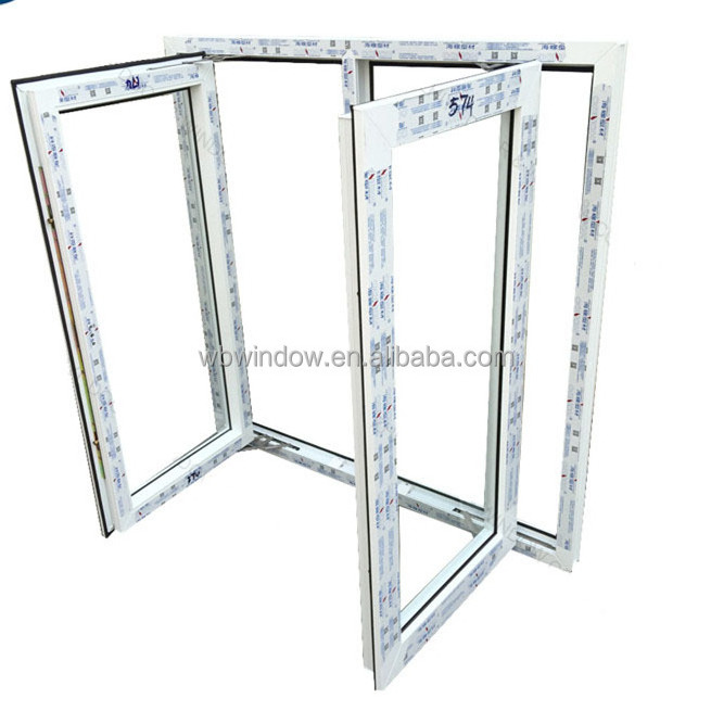 Latest design PVC casement windows water proof Kitchen swing window