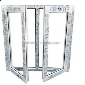 Latest design PVC casement windows water proof Kitchen swing window