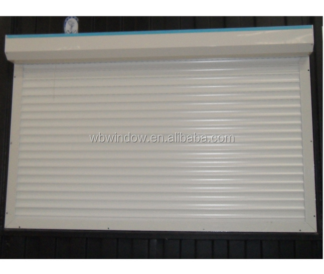 Horizontal Windproof roller shutter pvc window / roll up storm shutters