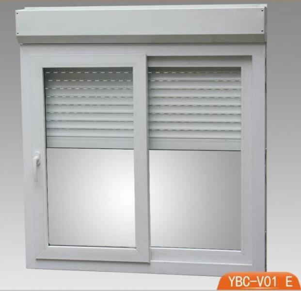 Horizontal Windproof roller shutter pvc window / roll up storm shutters