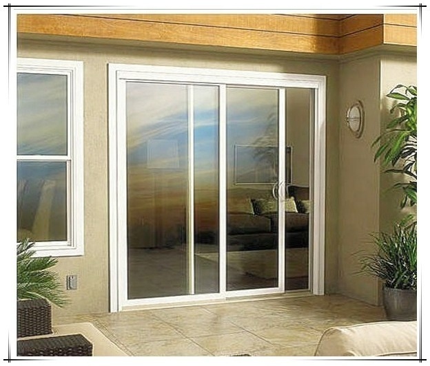 Used metal security screen glass doors and exterior door for sliding