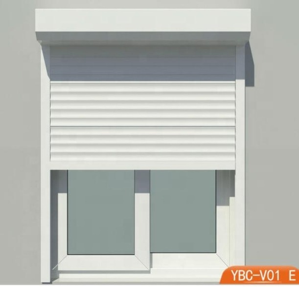 Horizontal Windproof roller shutter pvc window / roll up storm shutters