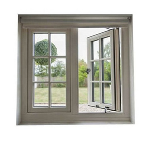 Saudi Arabian price pvc /upvc elegant casement  window with  grills design for room decorating