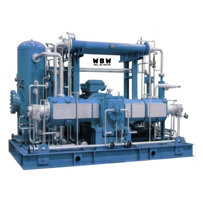 High-pressure oil-free air-cooled natural gas compressor is used for natural gas pipeline extraction CNG compressor