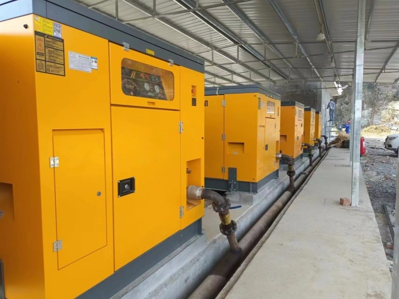 Truck Skid Mounted Diesel Screw Air Compressor 410KW 35m3/min 30bar air compressor for water well drilling