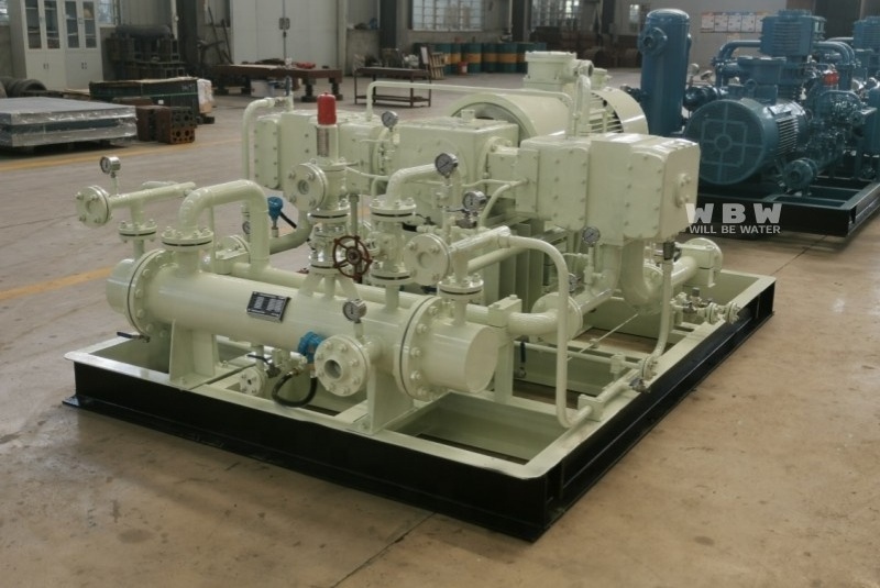 High-pressure oil-free air-cooled natural gas compressor is used for natural gas pipeline extraction CNG compressor