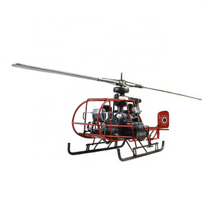 European Style Home Decoration Helicopter Retro Vintage Crafts Decoration Tinplate Classic Plane Model Decor