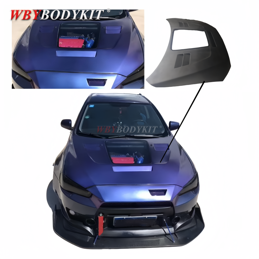 For mitsubishi lancer ex body kit wide body wheel eyebrows widened fenders hood EVO10 modification and upgrade