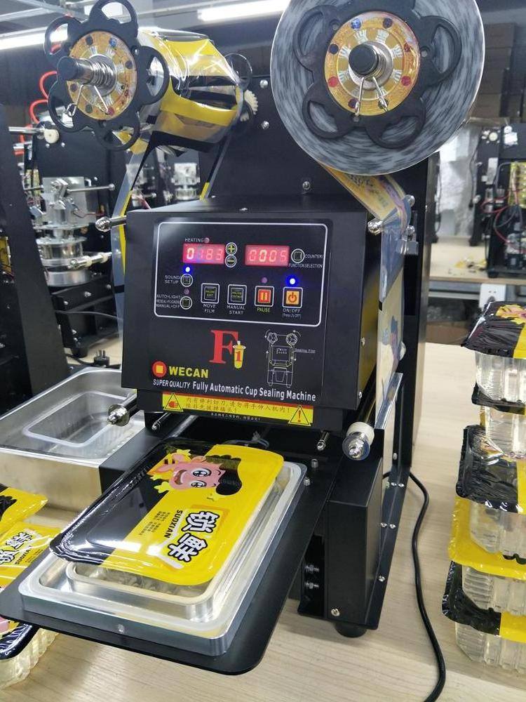 Automatic Cup Filler and Sealer Machine Paper Cup Boba Tea Bubble Tea Sealing Machine for Plastic Sealed Plastic Can Industry